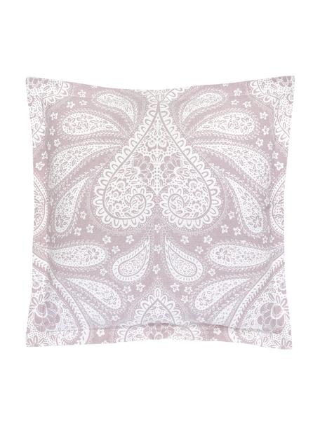 Funda de cojín de algodón ecológico Manon, 100% algodón ecológico con certificado GOTS, Lila, An 45 x L 45 cm