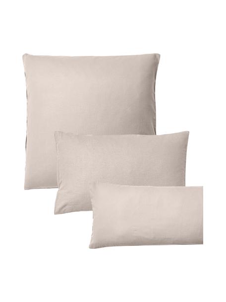 Federa in flanella di cotone Biba, Beige, Larg. 50 x Lung. 80 cm