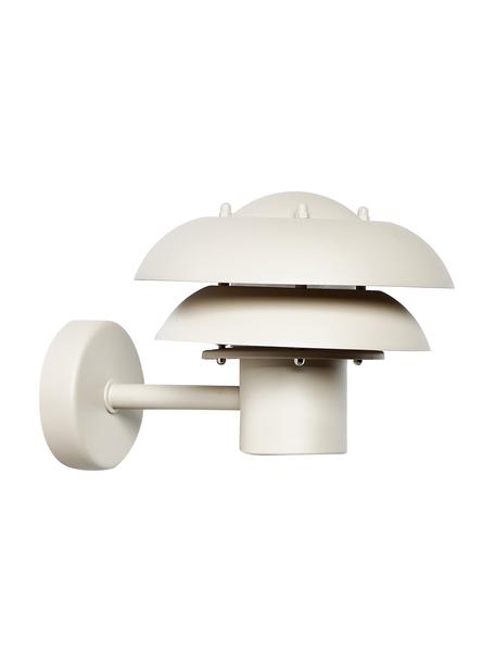 Outdoor wandlamp Kurnos, Diffuser: kunststof, Beige, Ø 26 x H 18 cm