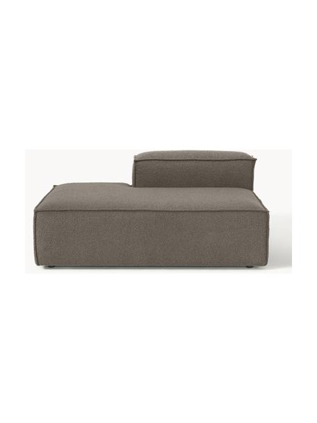 Modul pohovky z bouclé Lennon, Bouclé hnedosivá, Š 150 x H 123 cm, s operadlom napravo