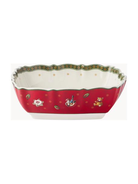 Bol en porcelaine Delight, Porcelaine Premium, Blanc, vert, rouge, larg. 16 x haut. 5 cm