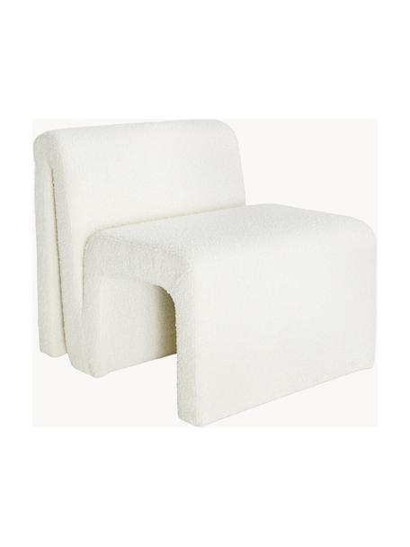 Bouclé křeslo Odette, Bílá, Š 70 cm, H 76 cm