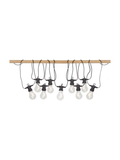 LED-Lichterkette Circus, 405 cm, 10 Lampions, Lampions: Kunststoff, Schwarz, Transparent, L 405 cm