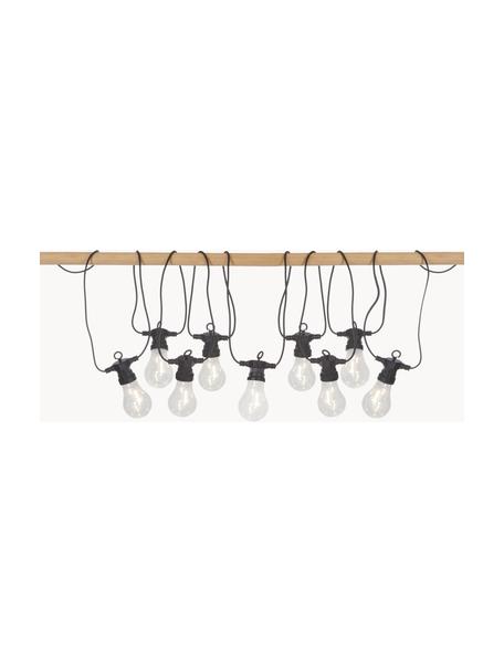 LED lichtslinger Circus, 405 cm, 10 lampions, Lampions: kunststof, Zwart, transparant, L 405 cm