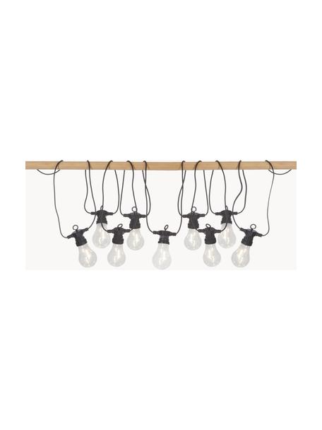 LED lichtslinger Circus, 405 cm, Lampions: kunststof, Zwart, transparant, L 405 cm