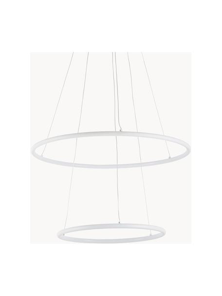 Lámpara de techo grande LED Orion, estilo moderno, Pantalla: metal recubierto, Anclaje: metal recubierto, Cable: plástico, Blanco, Ø 60 cm