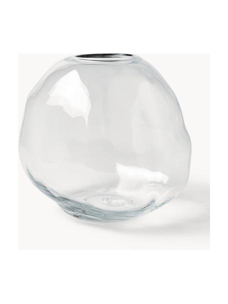 Jarrón de vidrio Pebble, 20 cm, Vidrio, Transparente, Ø 20 x Al 20 cm