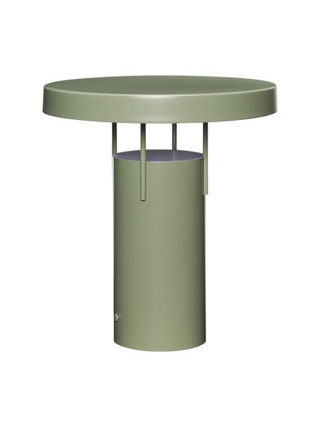 Dimbare outdoor tafellamp Bring Me met touch functie in groen, Gecoat staal, Groen, Ø 25  x H 28 cm