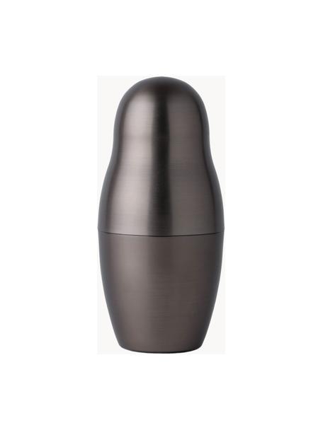 Cocktail shaker Matrioska, Alluminio rivestito, Grigio scuro, Ø 9 x Alt. 18 cm