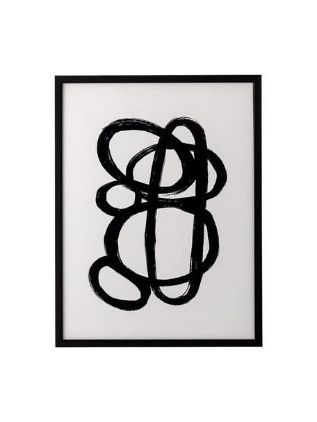 Oprawiony druk cyfrowy Doris, Czarny, biały, S 32 x W 42 cm