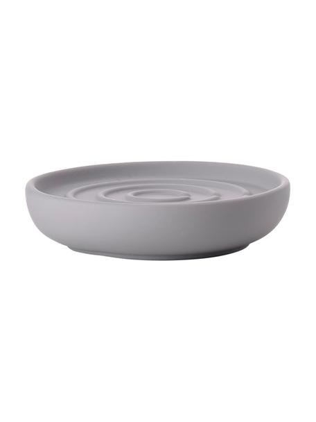 Portasapone in porcellana Nova One, Porcellana, Grigio chiaro, Ø 11 x Alt. 3 cm