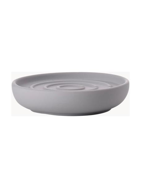 Porte-savon en porcelaine Nova One, Porcelaine, Gris, Ø 11 cm