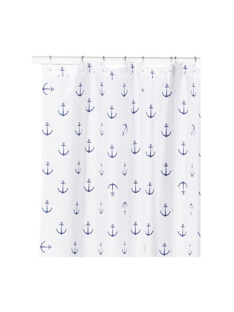 Sprchový záves s potlačou kotvy Anchor, 100 % polyester
Odolný proti vlhkosti, nie je nepremokavý, Tmavomodrá, biela, Š 180, D 200 cm