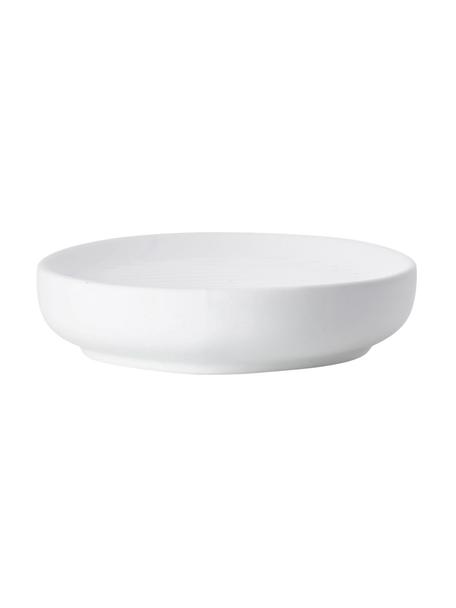 Portasapone in porcellana Ume, Porcellana, Bianco, Ø 12 x Alt. 3 cm