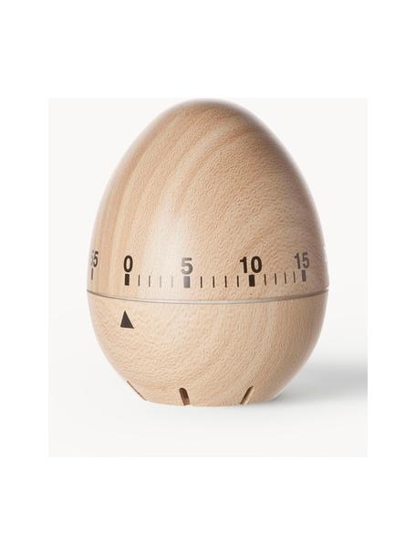 Timer Ernesto, Legno naturale, Beige, nero, Ø 6 x Alt. 8 cm