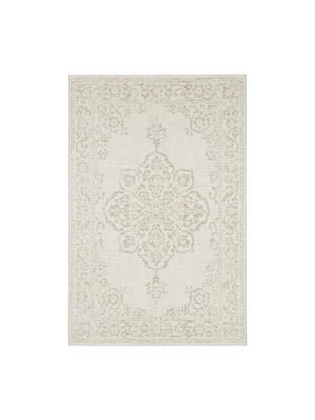 Vnitřní a venkovní koberec ve stylu vintage Tilos, 100% polypropylen, Odstíny béžové, Š 120 cm, D 170 cm (velikost S)