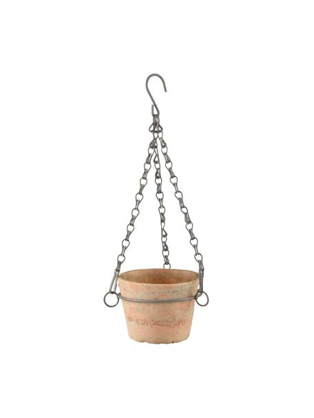 Malý závěsný obal na květináč Vila, Terakotová, Š 12 cm, V 8 cm