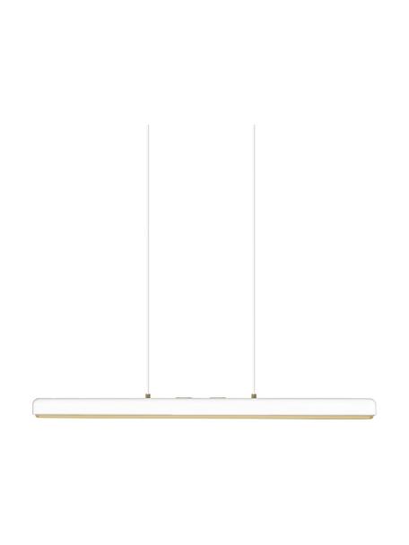Dimmbare LED-Pendelleuchte Hazel, Lampenschirm: Metall, beschichtet, Weiß, B 100 x H 7 cm
