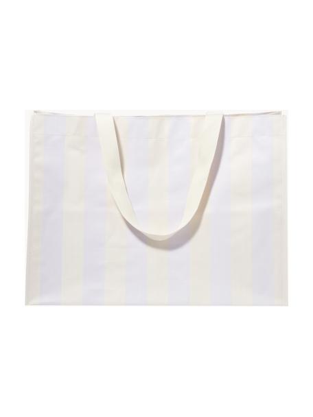 Bolso de playa Rio Sun, Polipropileno, Blanco crema, lavanda, An 58 x Al 43 cm