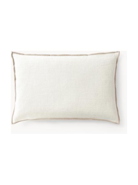 Housse de coussin 30x50 en lin Blaine, 98 % lin, 2 % polyamide

Le lin est naturellement doté d'un toucher plutôt rugueux et d'un aspect froissé. Sa robustesse le rend résistant à l'abrasion et à l'usure

Le matériau est certifié STANDARD 100 OEKO-TEX®, 6457CIT, CITEVE, Blanc cassé, beige clair, larg. 30 x long. 50 cm