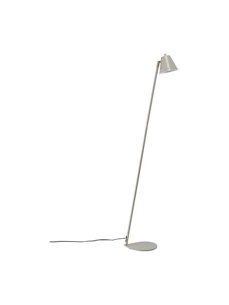 Lampada da lettura retrò Pine, Paralume: metallo rivestito, Base della lampada: metallo rivestito, Grigio, ottonato, Larg. 37 x Alt. 133 cm