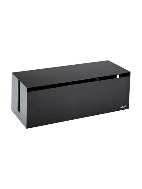Pudełko na kable Web, Tworzywo sztuczne (poliwęglan), poliresing, Czarny, S 40 x W 15 cm
