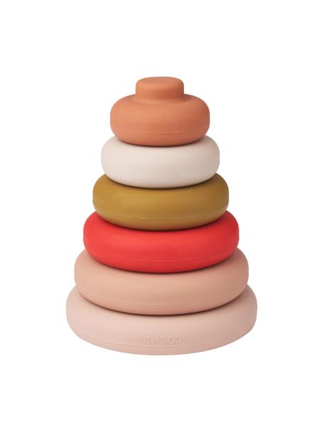 Stohovací hračka Dag, 7 dílů, 100 % silikon, Růžová, více barev, Ø 10 cm, V 13 cm