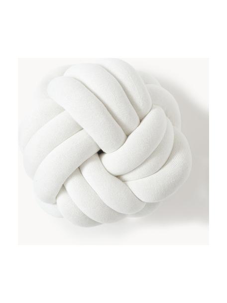 Uzlový vankúš Twist, Lomená biela, Ø 30 cm