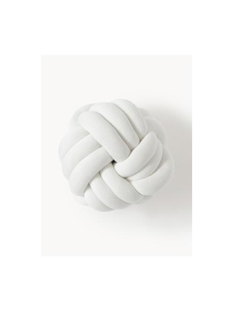 Cuscino annodato Twist, Bianco latte, Larg. 30 x Lung. 30 cm