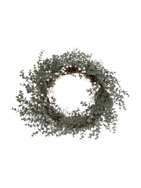 Ghirlanda natalizia artigianale Vintia Ø 50 cm, Materiale sintetico, Verde, bianco, marrone, Ø 50 cm