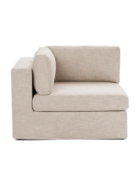 Eckmodul Russell, Bezug: 100% Baumwolle Der strapa, Gestell: Massives Kiefernholz FSC-, Webstoff Taupe, B 103 x H 77 cm