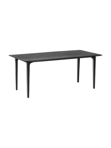 Stół do jadalni z drewna mangowego Archie, różne rozmiary, Lite drewno mangowe lakierowane, Drewno mangowe lakierowane na czarno, S 180 x W 90 cm