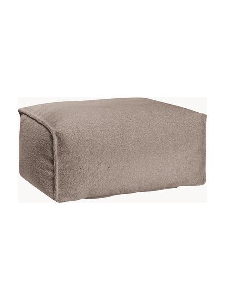 Poduszka podłogowa bouclé Woolly, Tapicerka: bouclé (100% poliester) B, Taupe, S 65 x W 35 cm