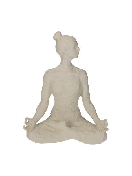 Dekorácia Yoga, Polymérová živica, Slonovinová kosť, Š 18 x V 24 cm