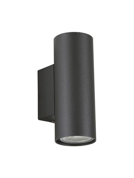 Wandstrahler Paul, Lampenschirm: Metall, pulverbeschichtet, Schwarz, B 6 x H 16 cm