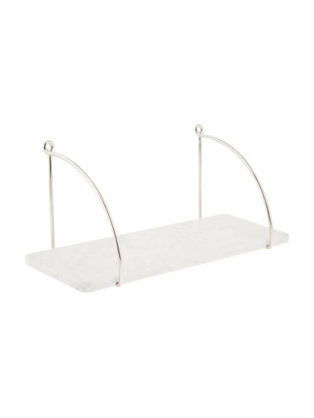 Marmeren wandplank Porter, Plank: marmer, Wit marmer, B 40 x H 18 cm