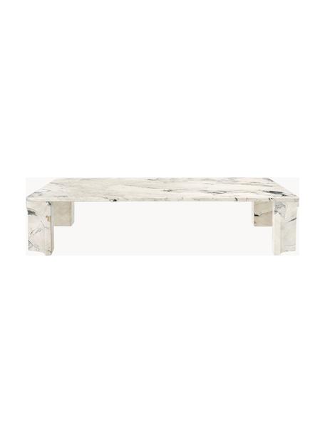 Table basse en calcaire Doric, larg. 140 cm, Calcaire, Calcaire beige clair, tons gris, larg. 140 x prof. 80 cm