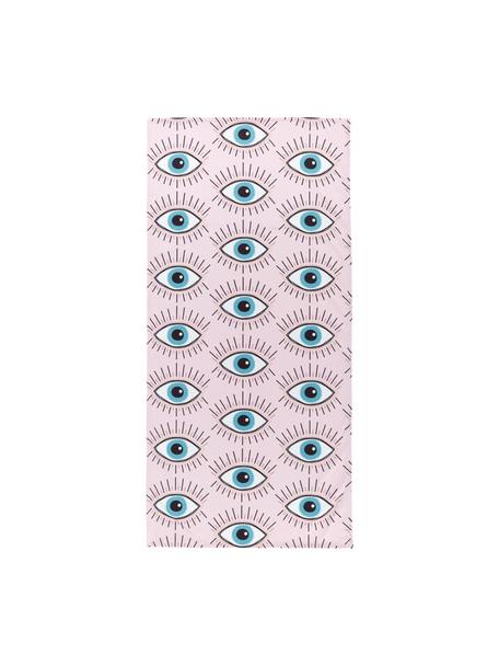 Ręcznik plażowy Eyes, 55% poliester, 45% bawełna
Bardzo niska gramatura, 340 g/m², Blady różowy, wielobarwny, S 70 x D 150 cm