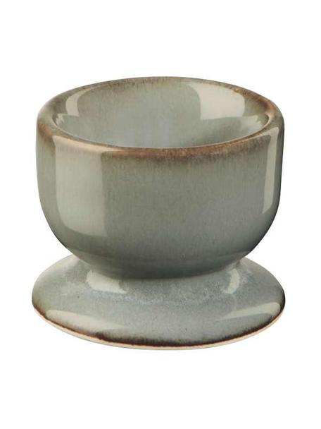 Coquetiers Saisons Eucalyptus, 6 pièces, Grès cérame, Vert, Ø 5 x haut. 5 cm
