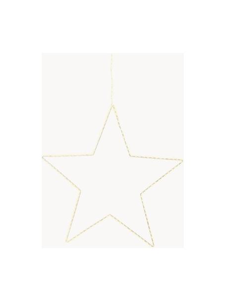 Luces navideña estrella LED para exterior Angelic, Metal recubierto, Dorado, An 38 x Al 38 cm