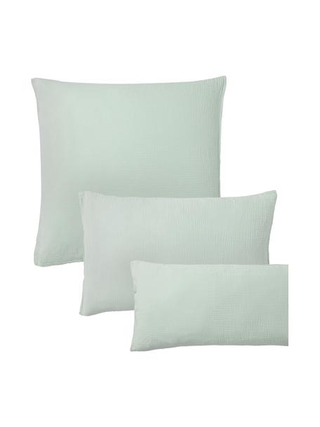 Mušelínová obliečka na vankúš Odile, Šalviová zelená, Š 40 x D 80 cm