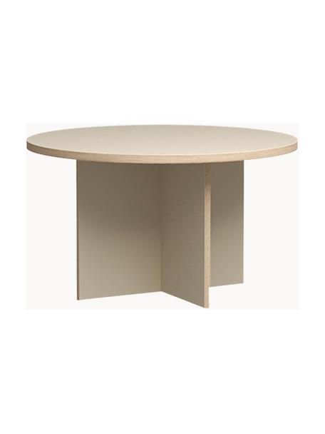 Kulatý jídelní stůl Cirkel, Ø 129 cm, Béžová, Ø 129 cm