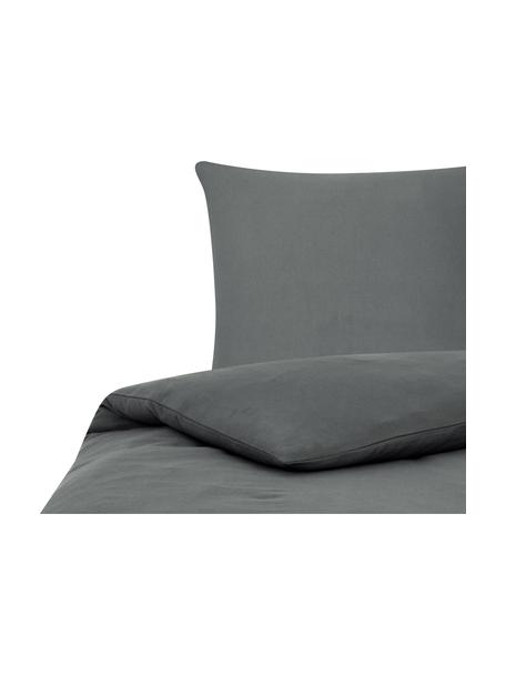 Flanelová posteľná bielizeň Biba, Sivá, 135 x 200 cm + 1 vankúš 80 x 80 cm