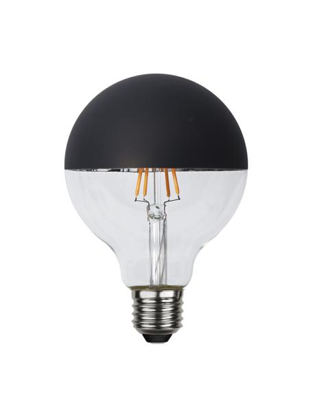 Lampadina E27, 260lm, dimmerabile, bianco caldo, 1 pz, Lampadina: vetro, Base lampadina: alluminio, Nero, trasparente, Ø 10 x Alt. 14 cm