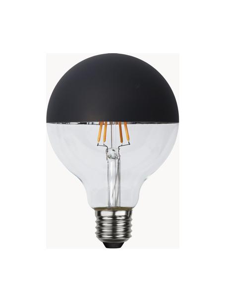 Lampadina E27, luce regolabile, bianco caldo, 1 pz, Lampadina: vetro, Base lampadina: alluminio, Nero, trasparente, Ø 10 x Alt. 14 cm