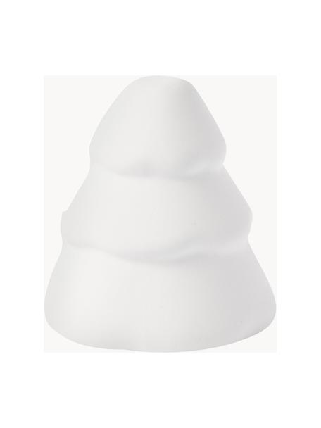 Figura decoratica pino Snowy, Cerámica, Blanco mate, Ø 10 cm
