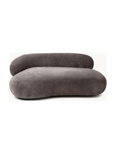Nierensofa Alba (2-Sitzer), Bezug: 97% Polyester, 3% Nylon D, Gestell: Massives Fichtenholz, FSC, Füße: Kunststoff, Webstoff Taupe, B 185 x T 114 cm, Rückenlehne links