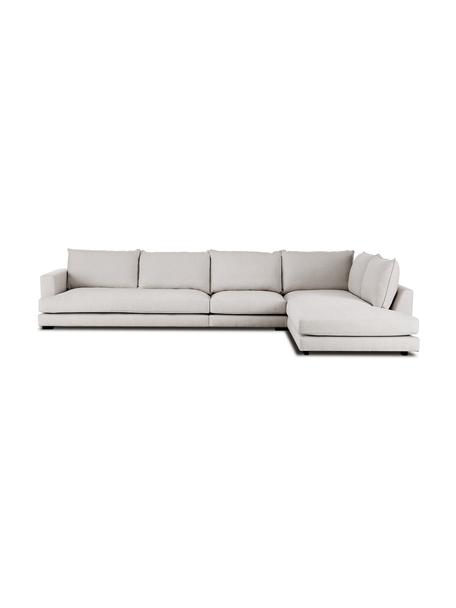Sofá rinconera grande Tribeca, Tapizado: poliéster Alta resistenci, Estructura: madera de pino maciza, Patas: madera de haya maciza pin, Tejido greige, An 405 x F 228 cm, chaise longue izquierda