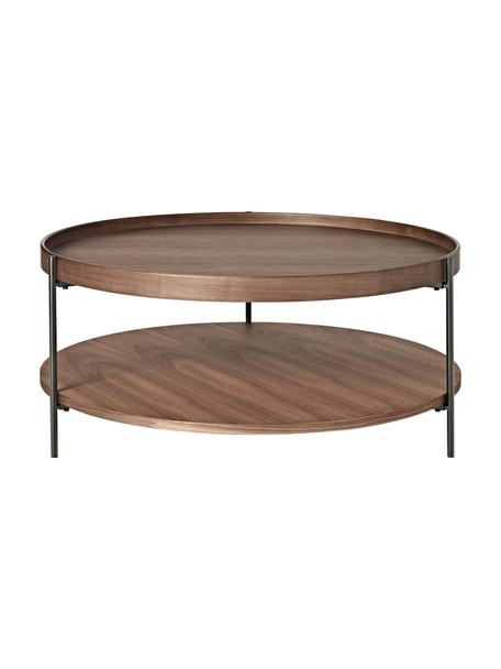 Table basse ronde Renee, Bois de noyer, Ø 90 cm