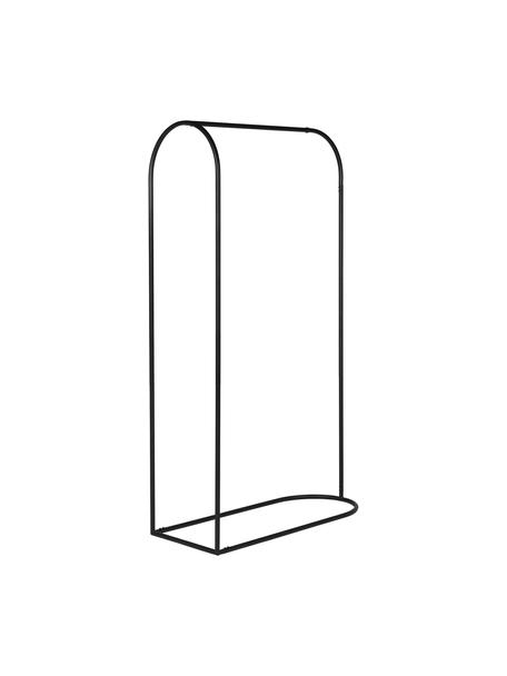 Metalen kapstok Archie, Gepoedercoat metaal, Zwart, B 90 x H 165 cm